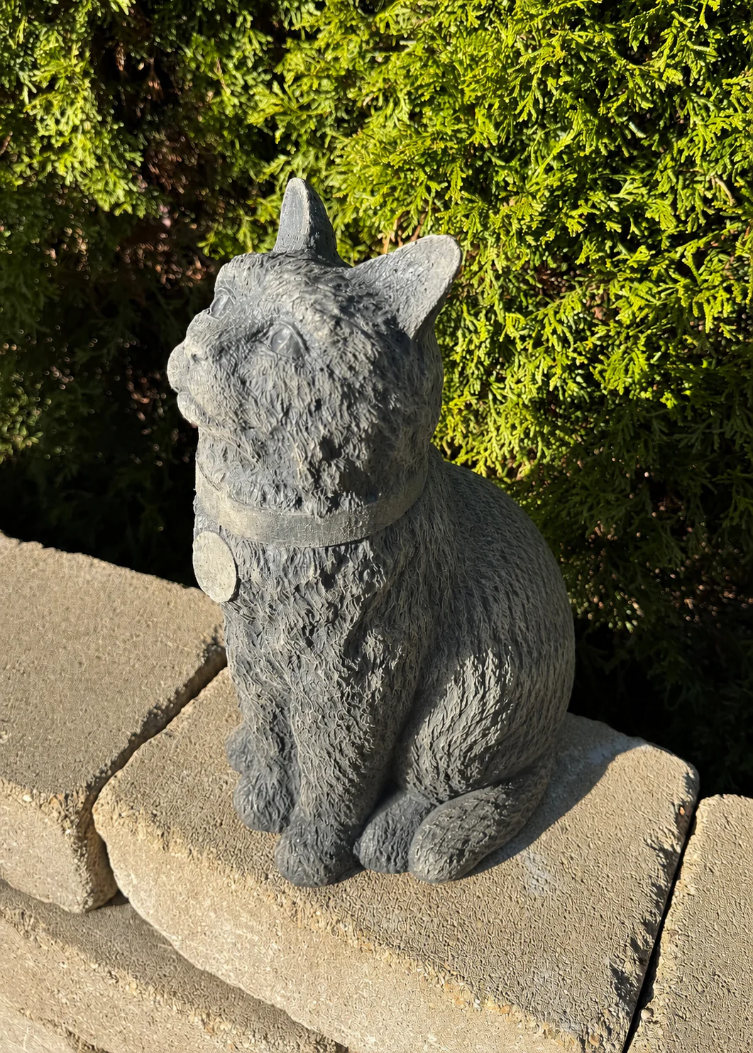 Cat Memorial Garden Statue 13.5" High