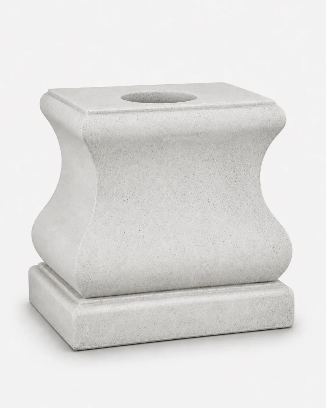 Garden Pedestal – 18 Inch Cast Stone Display Base