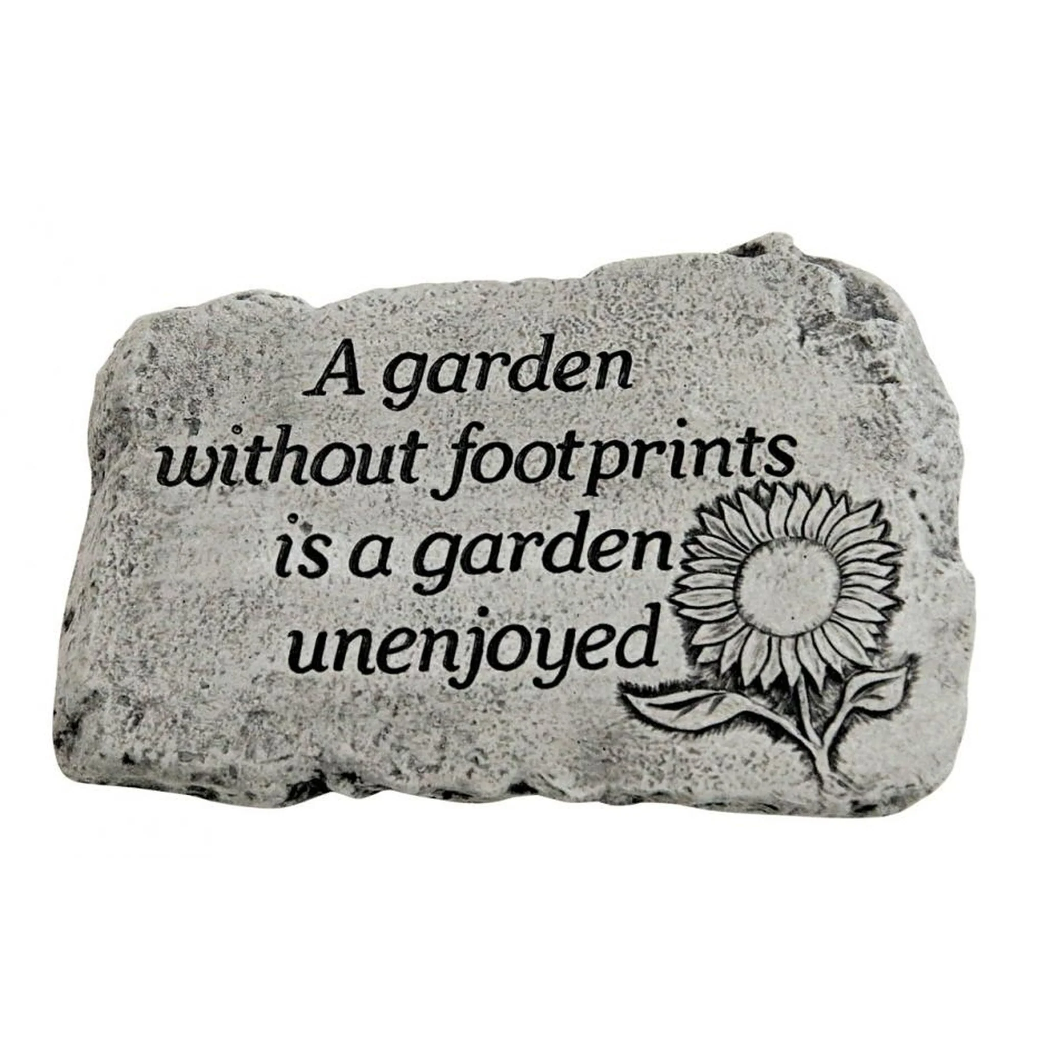 Garden Without Footprints Quote Stepping Stone