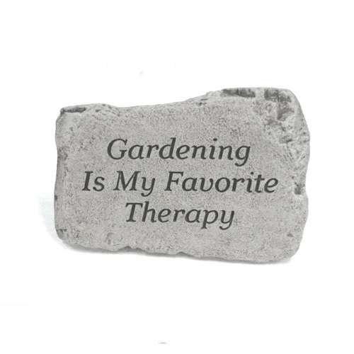 Gardening Is My Favorite Therapy Garden Stone