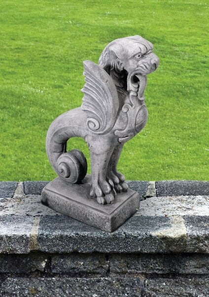 Gargoyle Griffin Cement Garden Statue 23" High - Image 2