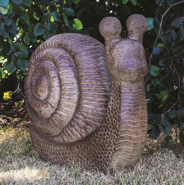 Giant Garden Snail Cement Sculpture 22.5" High - Image 2