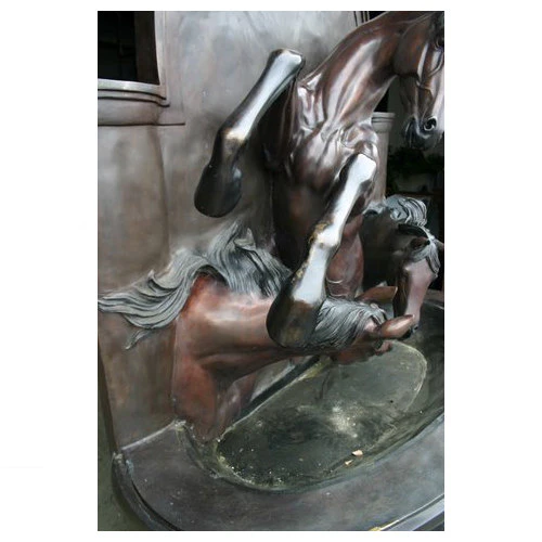 Three Horse Wall Fountain Medium Garden Sculpture - Image 8