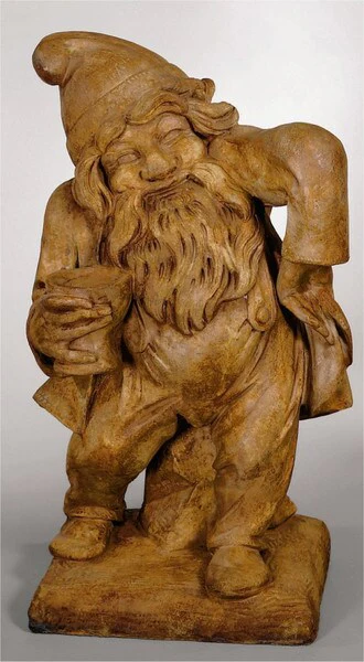 Cheers Garden Gnome Cast Stone Statue 24" High - Image 3