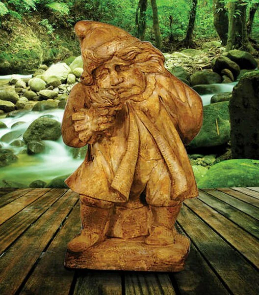Gnome of Pity with Rose Garden Statue 24" High - Image 2