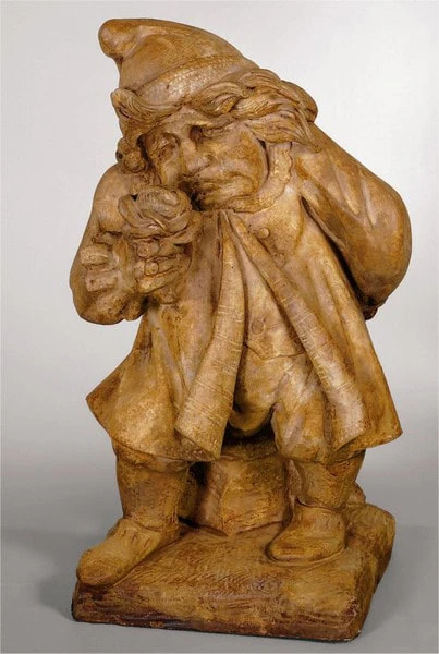 Gnome of Pity with Rose Garden Statue 24" High - Image 3