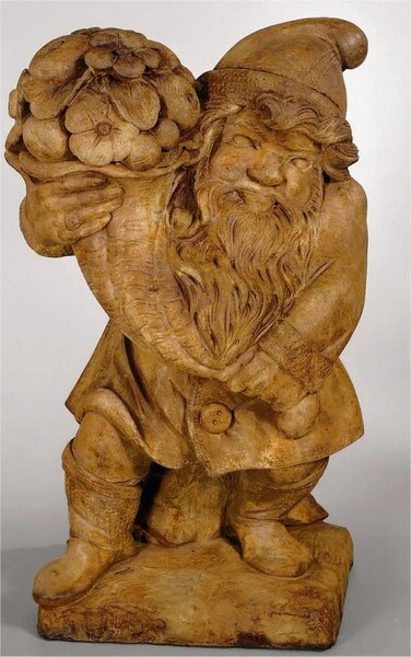 Gnome Of Plenty Cast Stone Garden Statue 24" High - Image 2