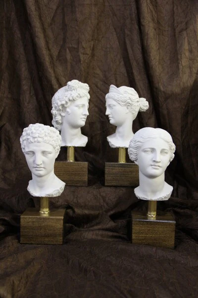 Gods and Goddess Bust Set of 4 Sculpture