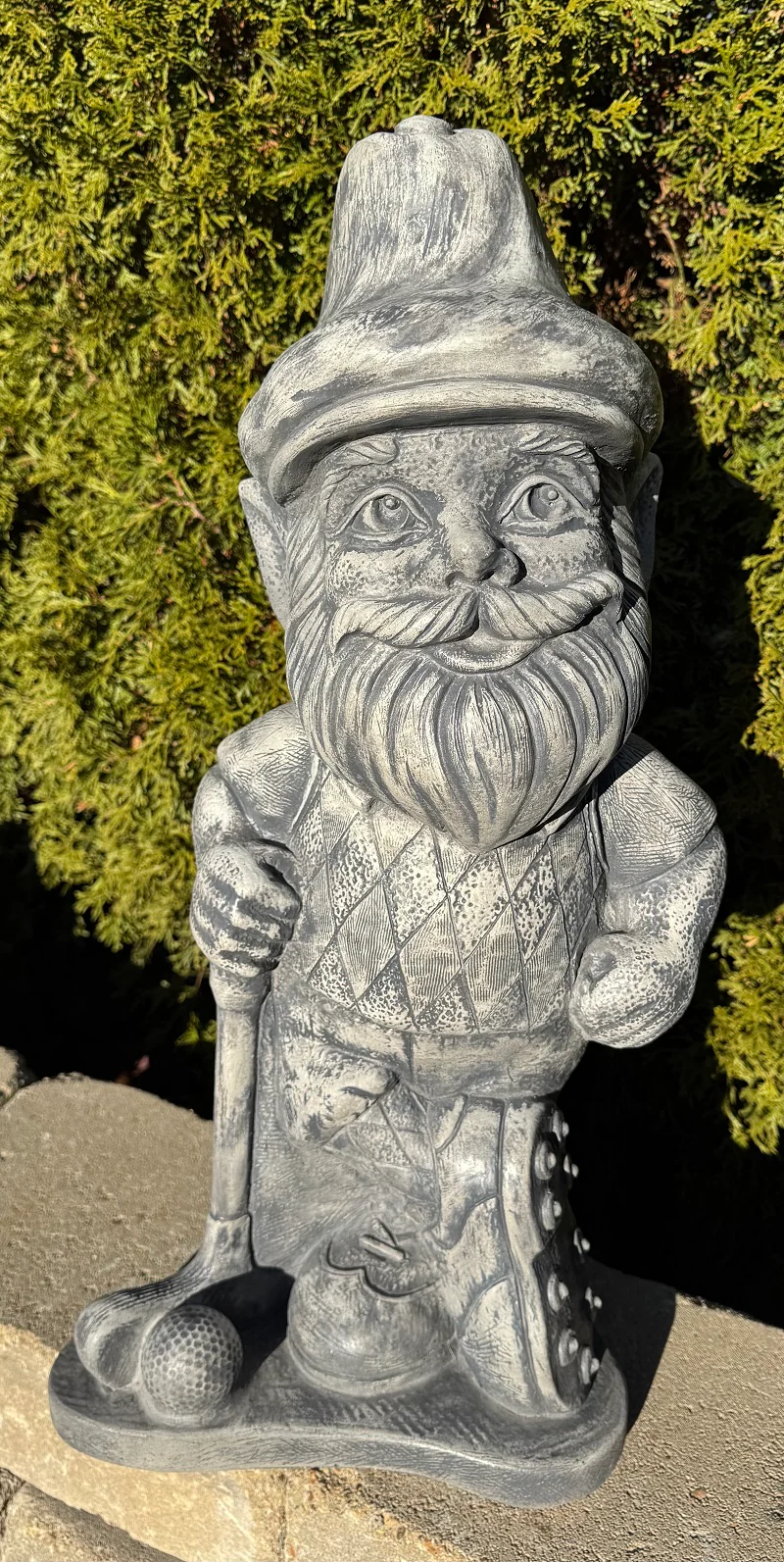 Golfer Garden Gnome Statue Concrete 22" High - Image 2