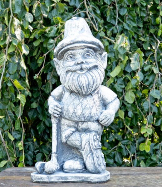 Golfer Garden Gnome Statue Concrete 22" High - Image 3