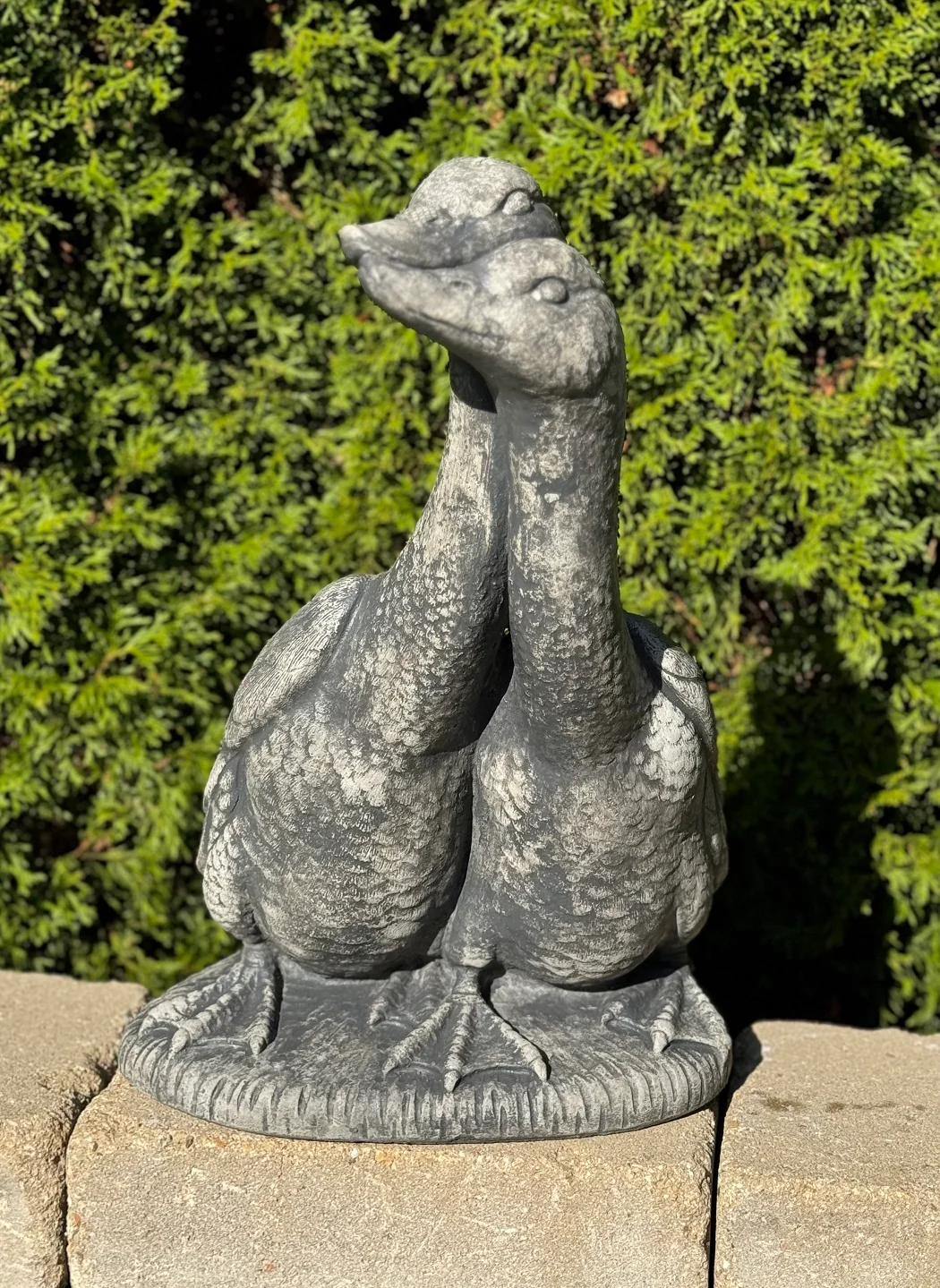 Sweethearts Goose and Gander Garden Statue 17" Tall - Image 2