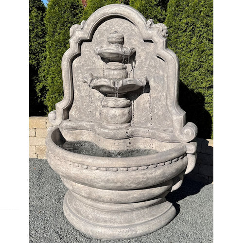 Grand Tier-relief Lavabo Wall Fountain 62" High