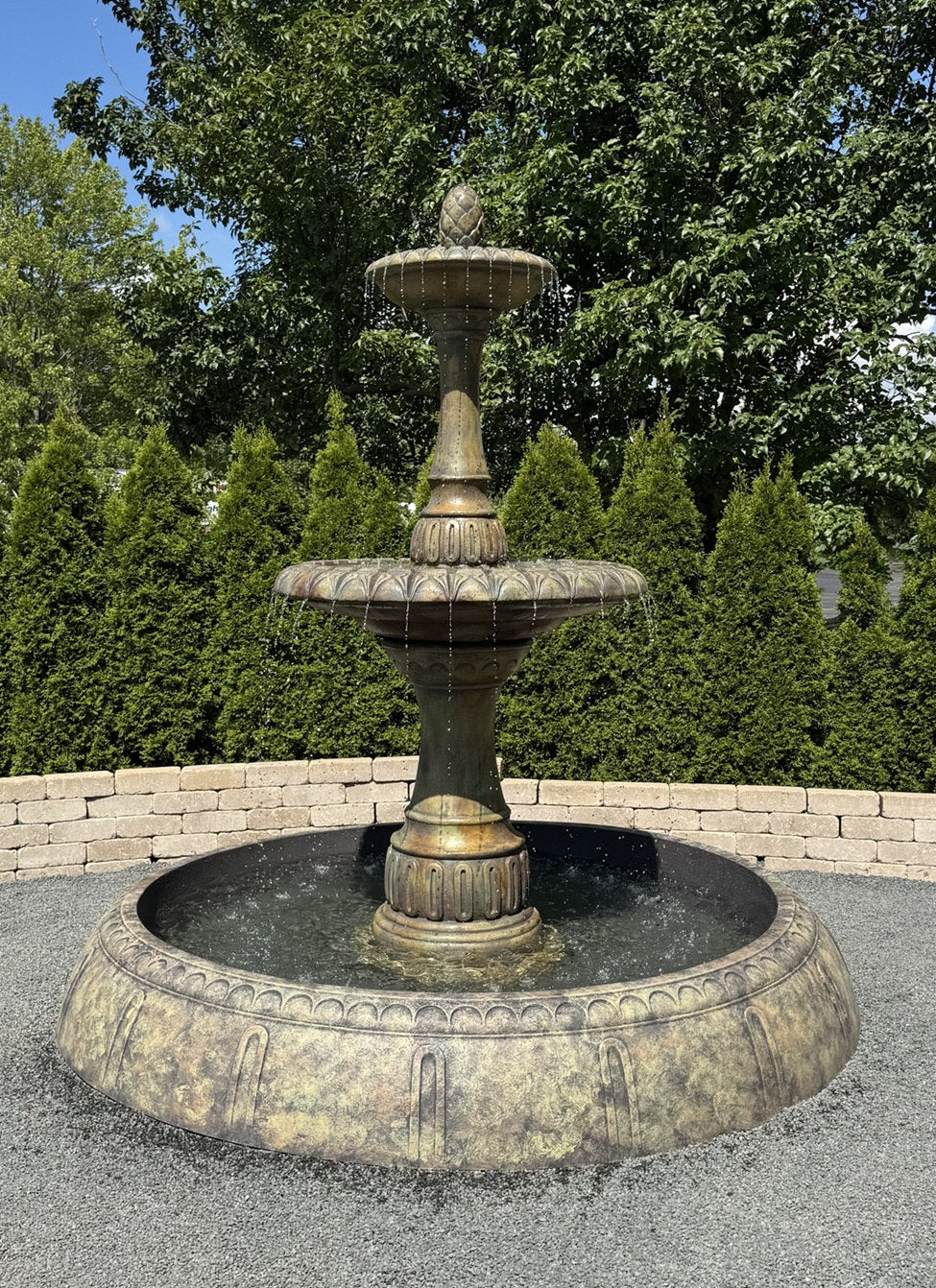 Grande Riviera Pooled Fountain 104" High