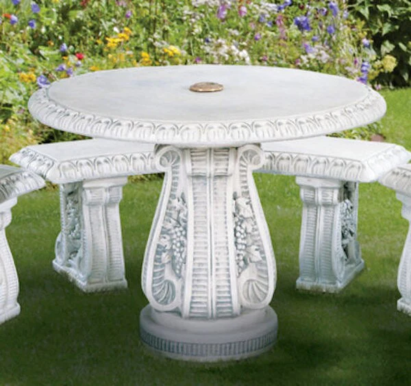 Grape Leaf Garden Table 40" Diameter 30" High - Image 2