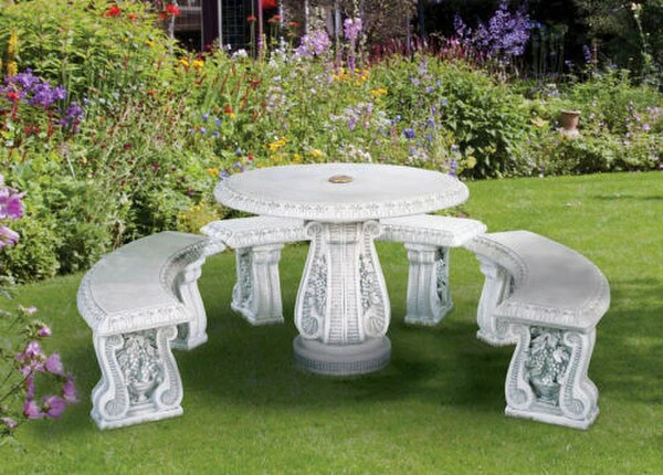 Grape Leaf Garden Table 40" Diameter 30" High - Image 3