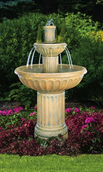 Classical Fluted Column Fountain – 54" High - Image 2