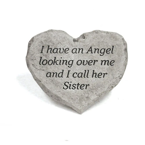Heart Stone Memorial For Sister - Image 2