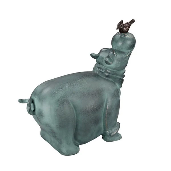 Hippo and Friend Garden Sculpture - Image 4