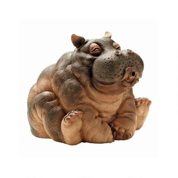 Hippo Spitter Piped Statue - Image 2