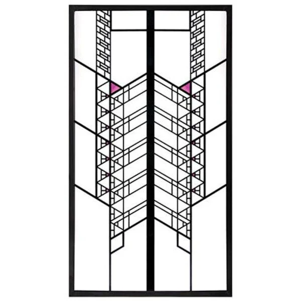 Hollyhock Window Replica Hanging Sculpture