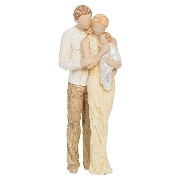 Husband, Wife, and Newborn Statue