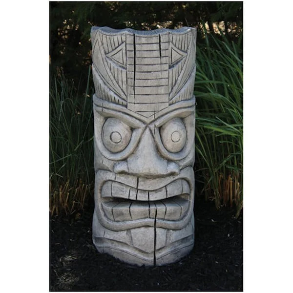 Island Tiki Face Garden Sculpture - Image 2
