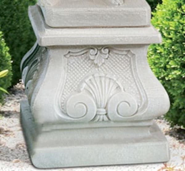 Italian Pedestal Cast Stone Base 20" High