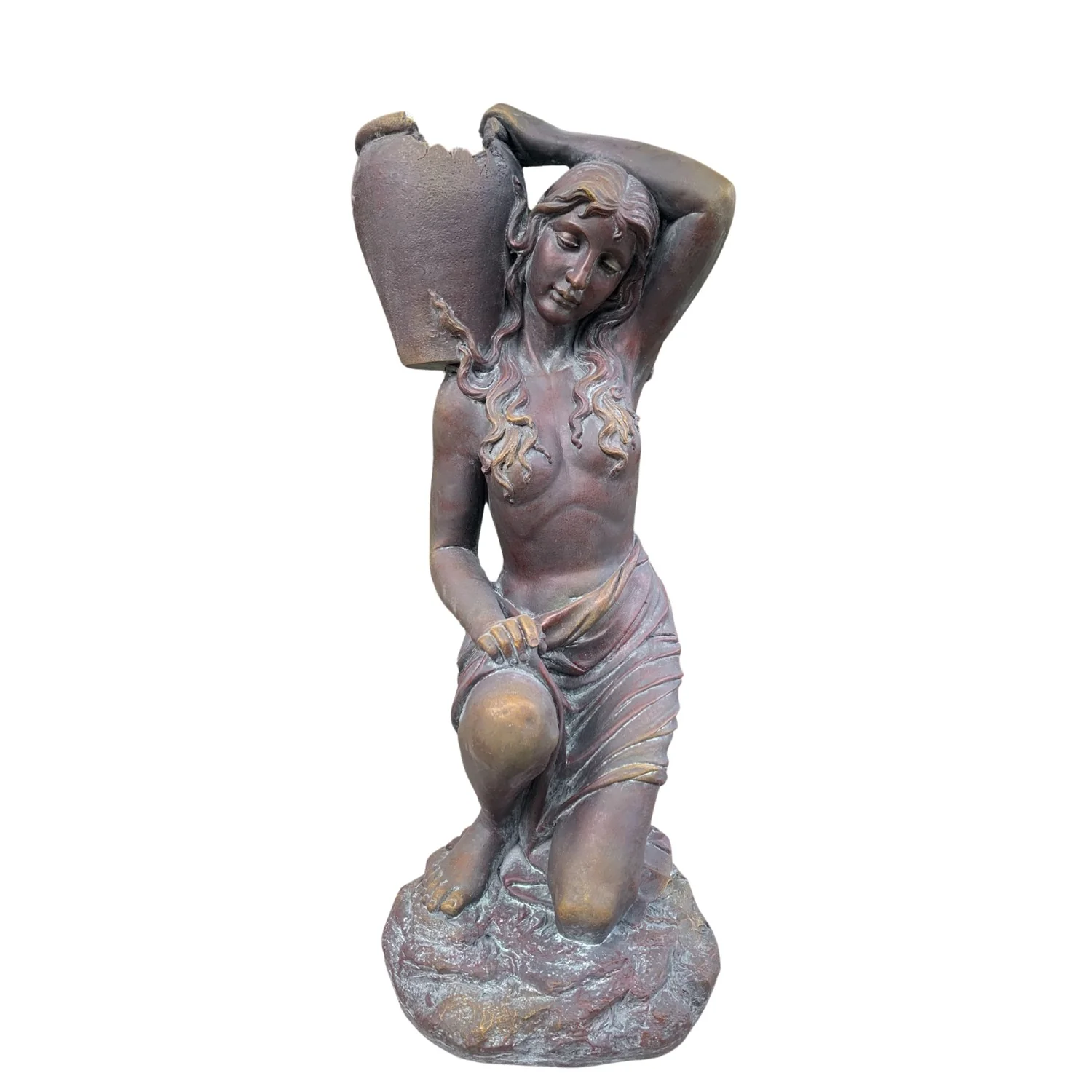 Kneeling Woman Rebecca Statue with Planter 44" High - Image 7