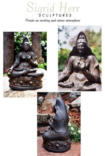 Kuan Yin Sculpture By Sculptress Sigrid Herr