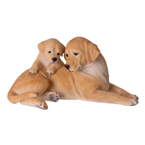 Labrador Mother with Puppy Figurine