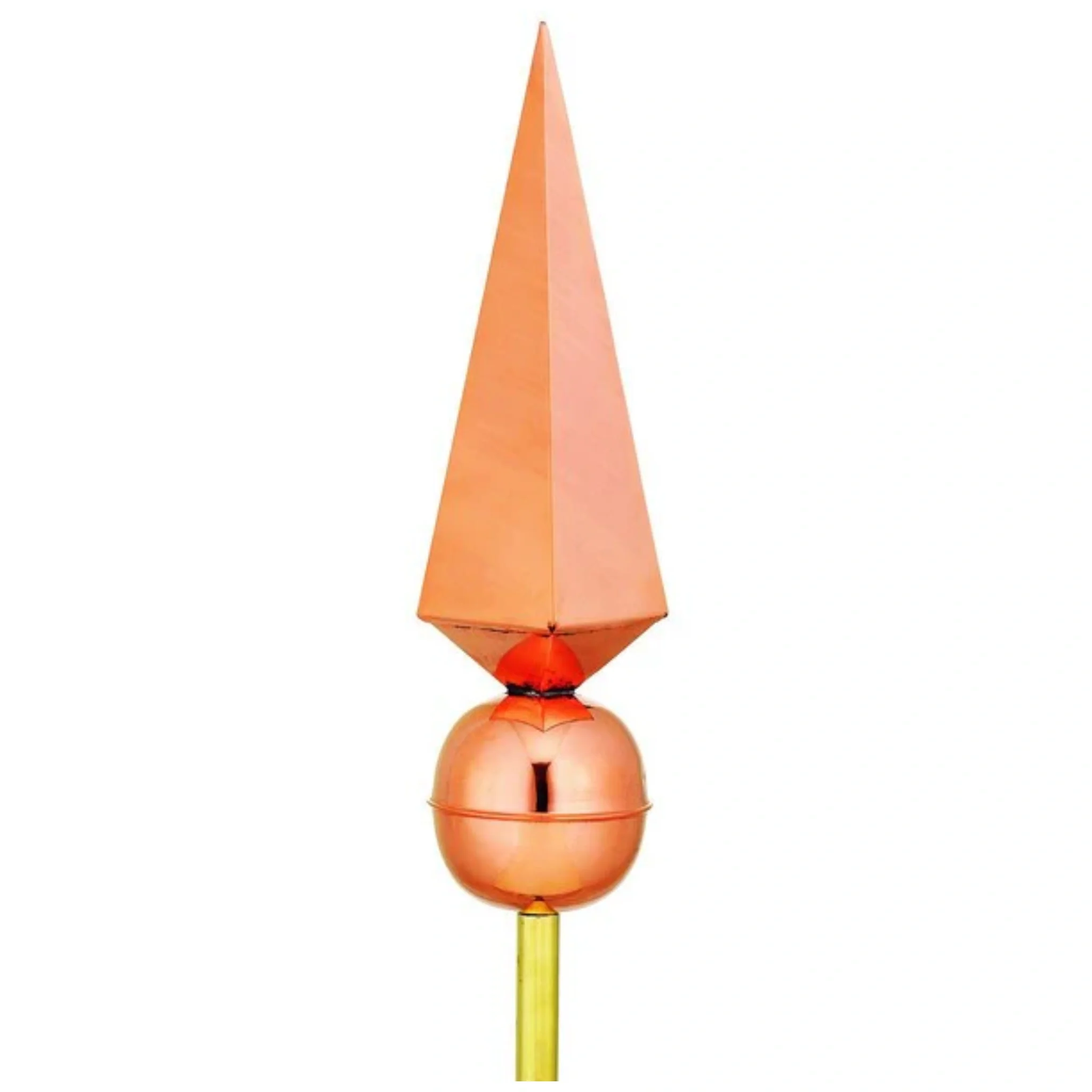 Lancelot Copper Finials 24" High