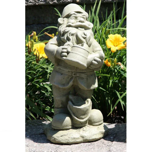 Lazy Daze Gnome Watering Can 16"H Statue - Image 2