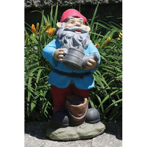 Lazy Daze Gnome Watering Can Statue 16"H Colored - Image 2