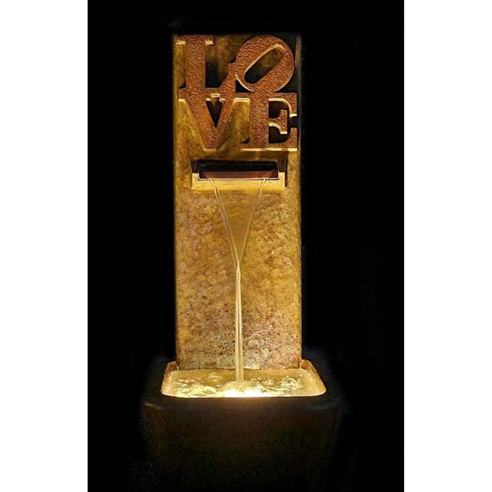 Love Wall Fountain With the Sculptural Word - Image 9