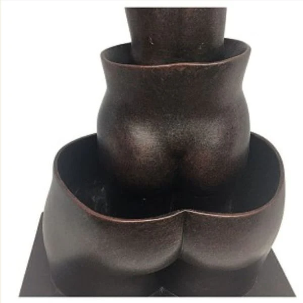 Magritte Female Nude Torso Statue Surreal - Image 3