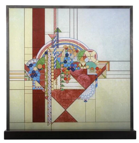 May Basket Art Glass Sculpture by Frank Lloyd Wright