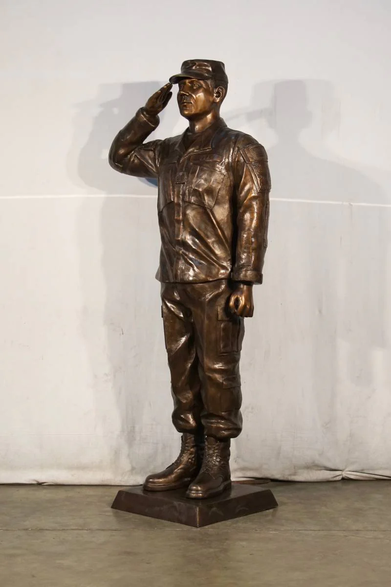 Men of Honor Life-Size Bronze Soldier Memorial Statue