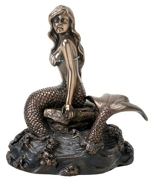 Mermaid on Rock Figurine