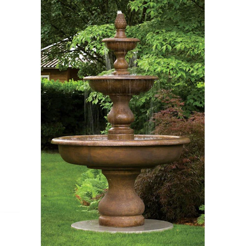 Monticello Cement Garden Fountain 107.75" High - Image 2