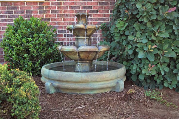 Montreux Two Tier Garden Fountain in Pool