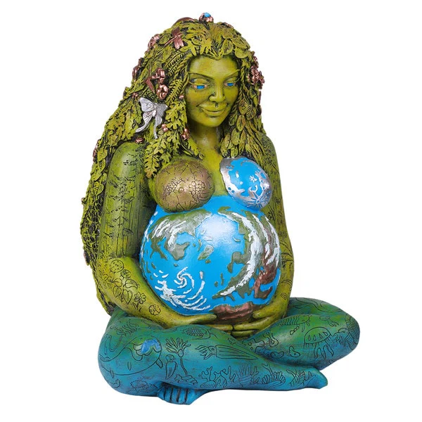 Mother Gaia Earth Statue 14" High - Image 2