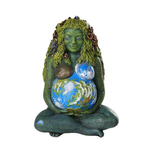Mother Gaia Earth Statue Millennial 7" High