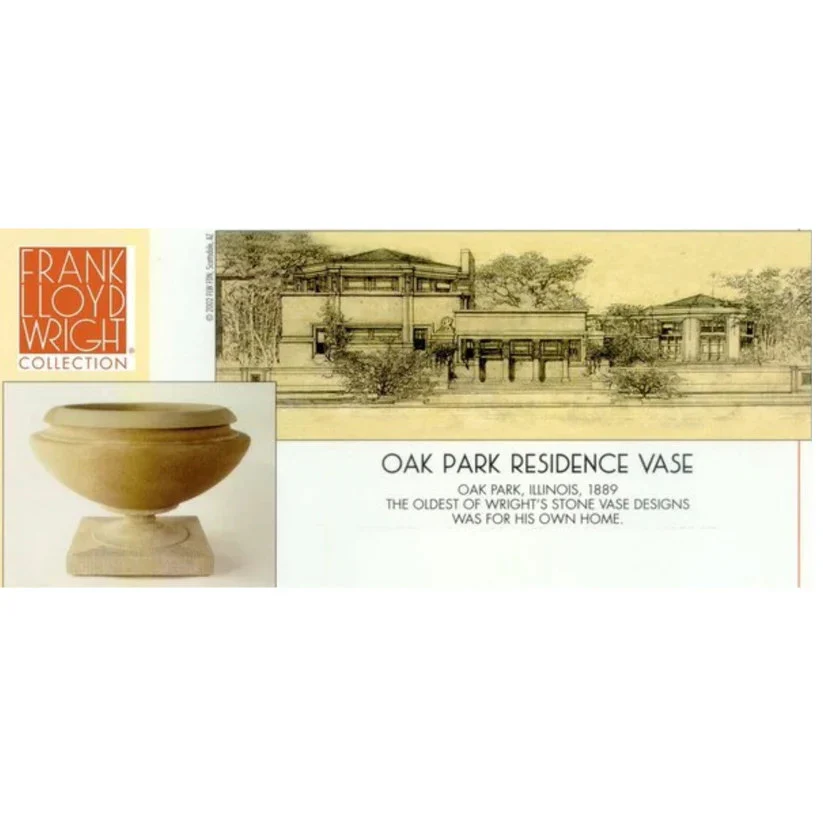 Oak Park Residence Vase by Frank Lloyd Wright Large - Image 2