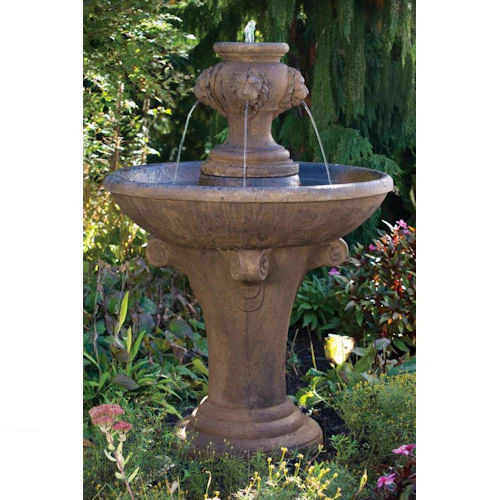 One Tier Lion Finial Fountain 52.5" High - Image 2
