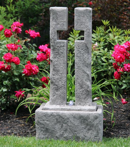 Open Cross Fountain Sculpture - Image 4