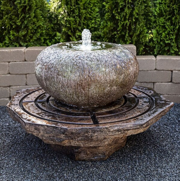 Organic Low Bowl Fountain with Light - Image 3