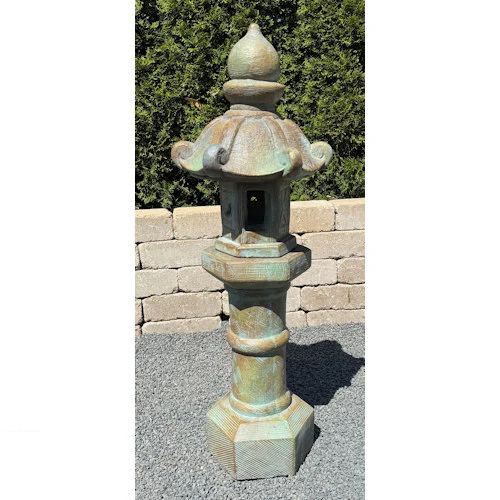 Oriental Pagoda Lantern Garden Sculpture – 40" High