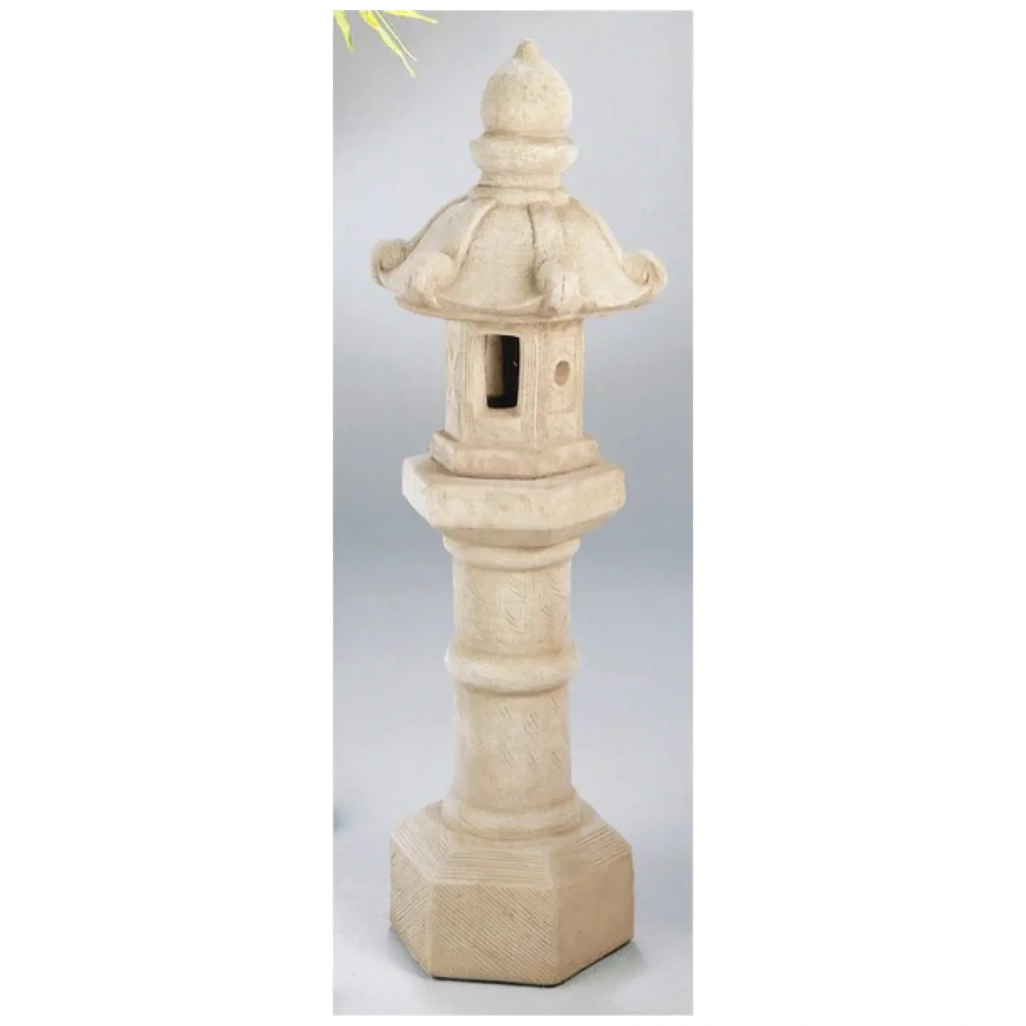 Oriental Pagoda Lantern Garden Sculpture – 40" High - Image 2