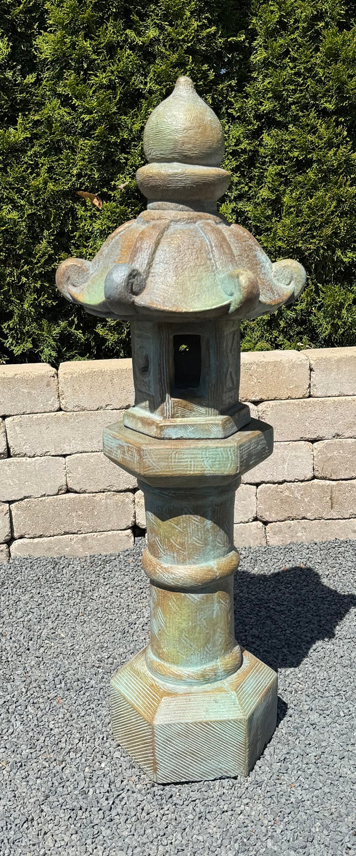 Oriental Pagoda Lantern Garden Sculpture – 40" High - Image 3