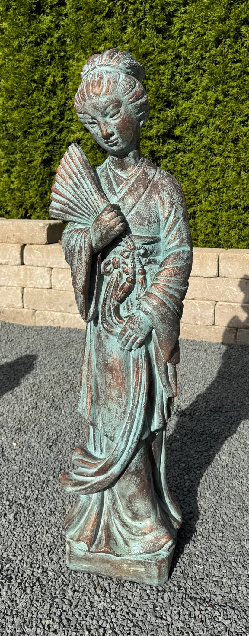 Oriental Maiden Garden Statue 40" High - Image 2